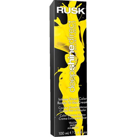 RUSK Deepshine Direct Yellow Haarfarbe – Intensives, Langanhaltendes Gelb, 100 Ml