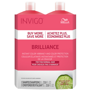 Invigo Color Brilliance Shampoo & Conditioner (Fine/Normal) Litre Duo