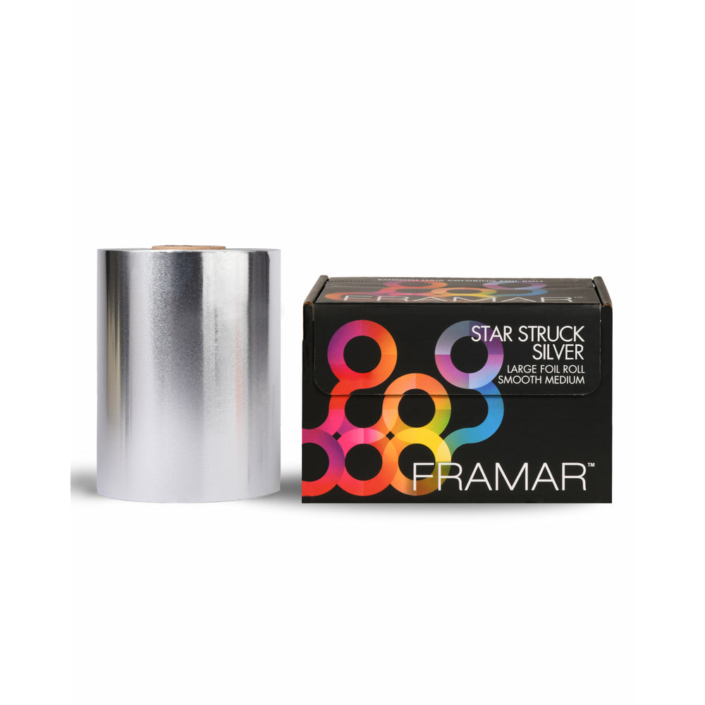 Framar Large Foil Rolls Smooth Starstruck Silver