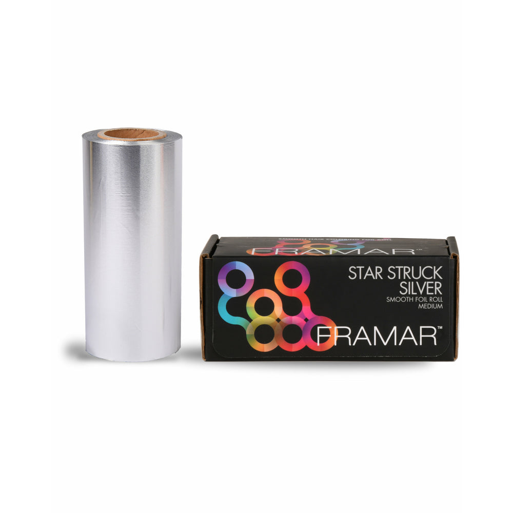 Framar Small Foil Rolls Smooth Starstruck Silver