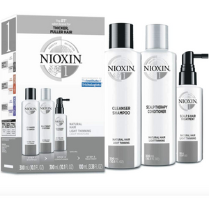 
            
                Load image into Gallery viewer, Nioxin System 1 Kit for natural, non-colored hair with light thinning
            
        