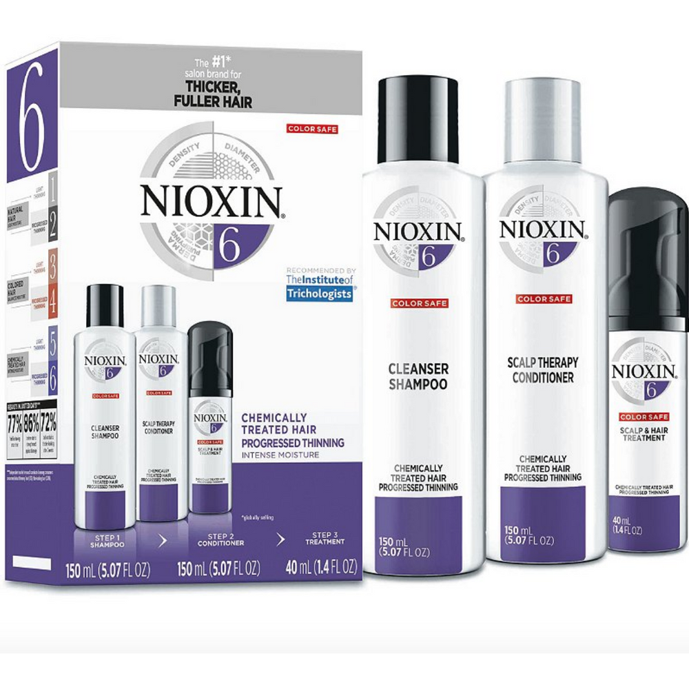 Nioxin System 6 Kit for Chemically Treated, Progressed Thinning Hair