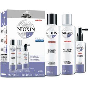 
            
                Load image into Gallery viewer, Nioxin System 5 Kit for Chemically Treated, Light and Thinning Hair
            
        