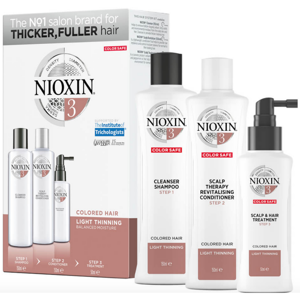 Nioxin System 3 Kit Coloured, Fine and Thinning Hair – Brothers Beauty ...