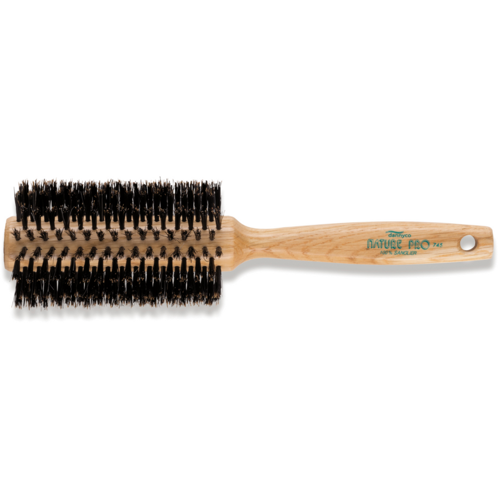 Dannyco Nature Pro Circular Oak Wood Brush with Boar Bristles