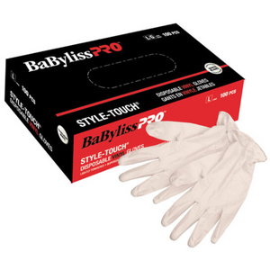 BaByliss Pro Disposable Vinyl Gloves - White