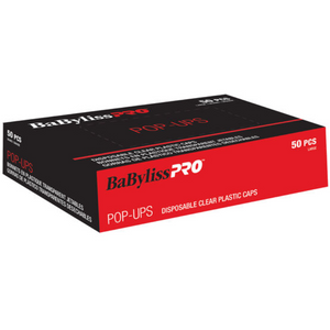 BaByliss Pro Pop-ups Disposable Clear Plastic Caps (No Elastic)